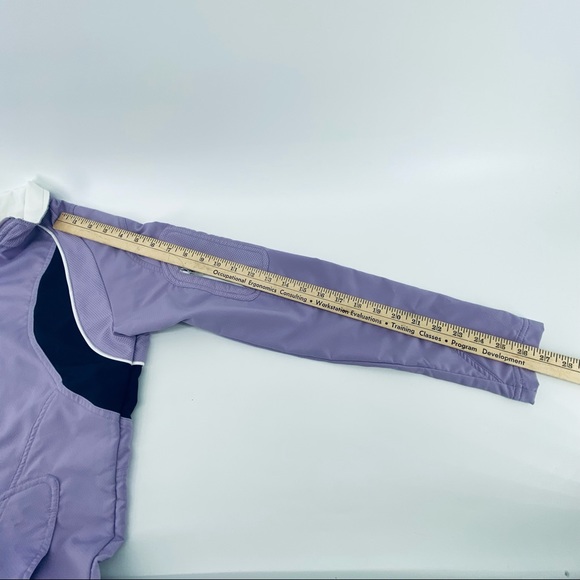 Nike Women's Fit Dry Size Medium Purple & White Mesh Lined Full Zip Jacket - Picture 10 of 11